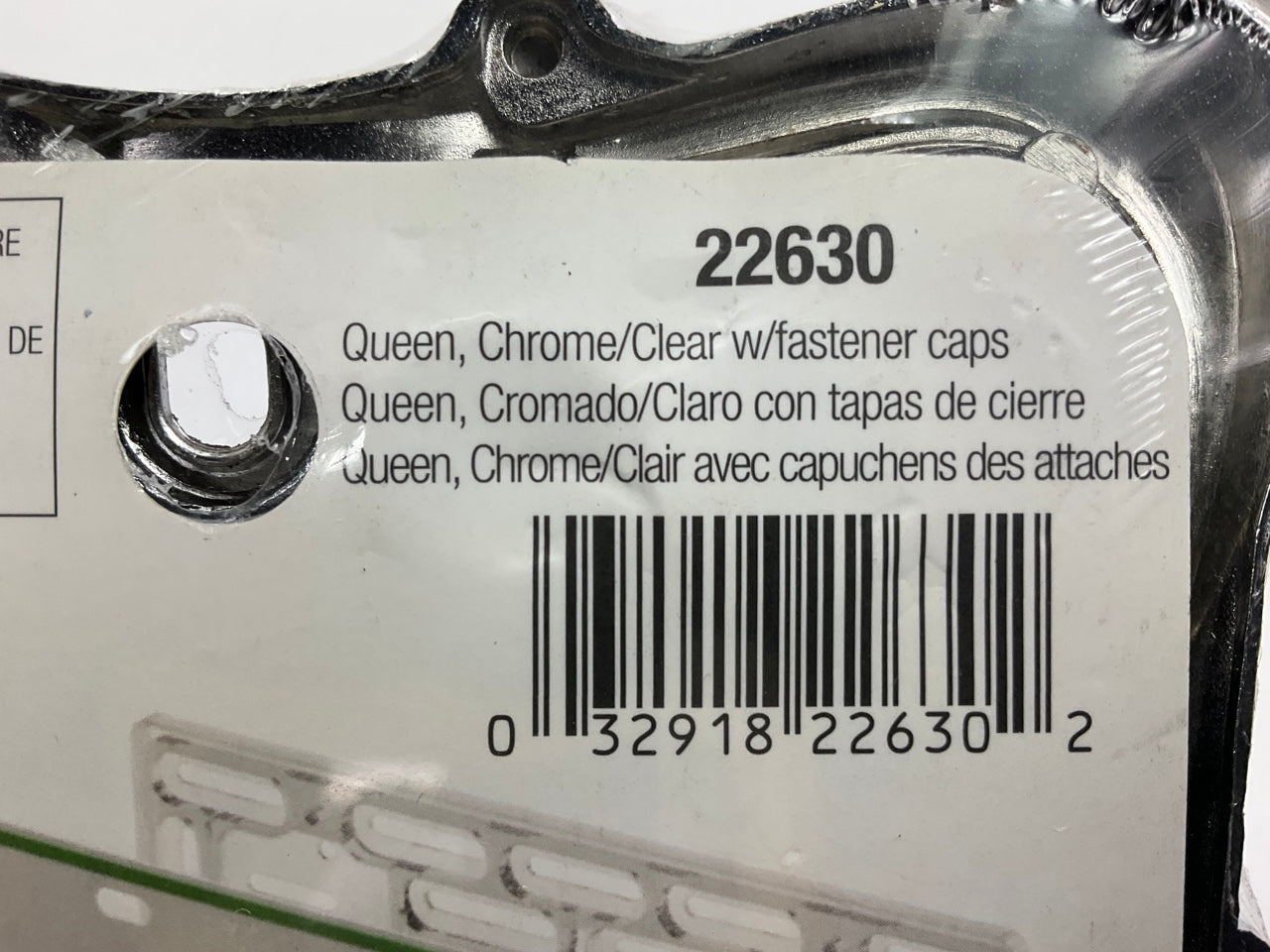 Cruiser 22630 Queen License Plate Frame, Chrome/Clear W/ Fastener Caps