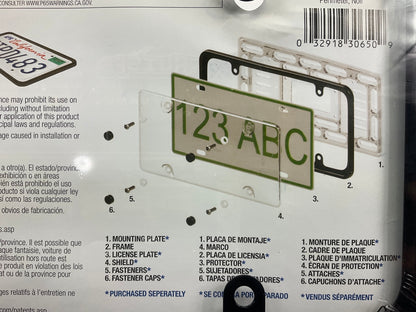 Cruiser 30650 Perimeter License Plate Frame, Black