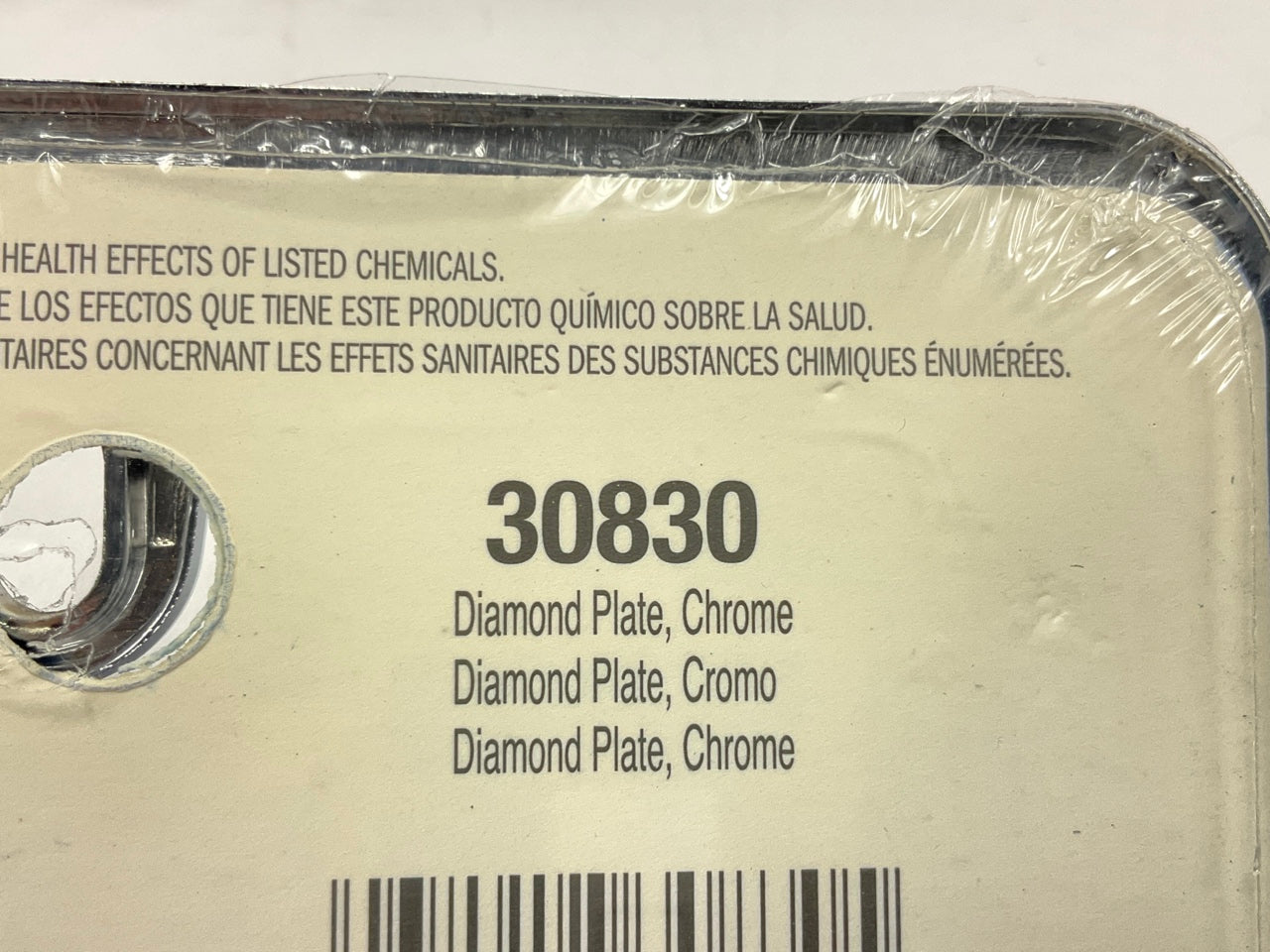 (2) Cruiser 30830 Diamond Plate License Plate Frame, Chrome