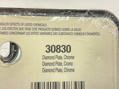 (2) Cruiser 30830 Diamond Plate License Plate Frame, Chrome