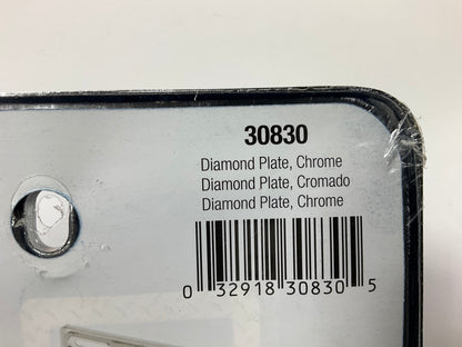 Cruiser 30830 UNIVERSAL Diamond Plate License Plate Frame - Chrome