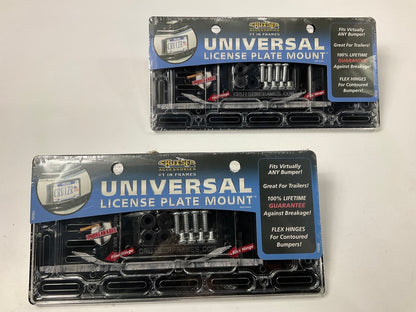 (2) Cruiser 79000 UNIVERSAL License Plate Frame Mounts W/ Hardware