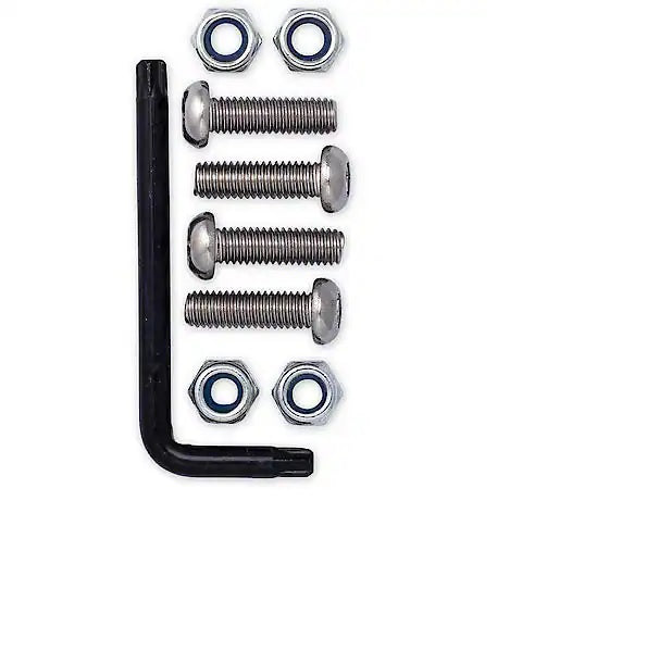 Cruiser 81300 Locking Fasteners License Plate Frame Hardware, Metric-Stainless