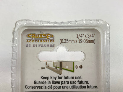 Cruiser 81420 Rattle Stop License Plate Locking Fasteners Kit - Stops Vibration