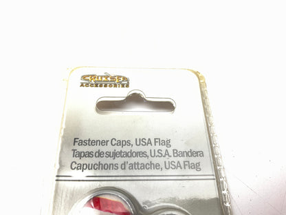 Cruiser 82300 License Plate Frame Fastener Caps W/ USA Flag