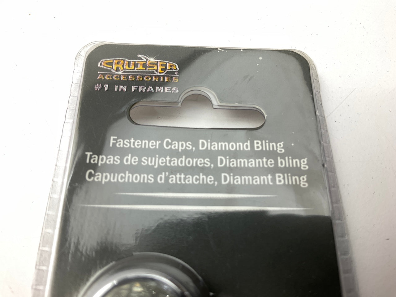 Cruiser 82730 License Plate Frame Fastener Caps, Diamond Bling