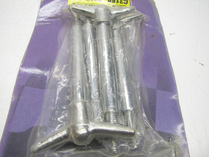 (x4)  CSI C3158 Valve Cover WING BOLTS-CHROME 1/4-20