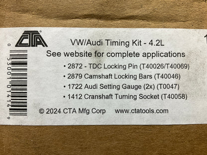 CTA 1414 VW / Audi Timing Tool Kit - 4.2L V8 For Timing Chain Replacement