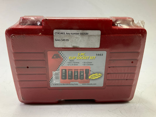 CTA 1463 Impact Flip Socket Set - Half Sizes For Damaged Swollen Wheel Bolts