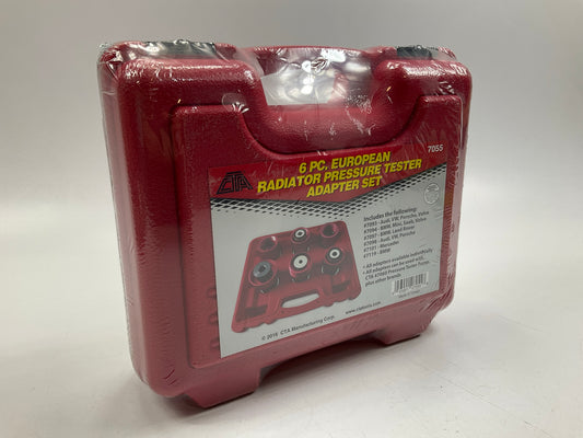 CTA 7055 6-Piece Radiator Coolant System Pressure Tester Adapter Kit - Euro