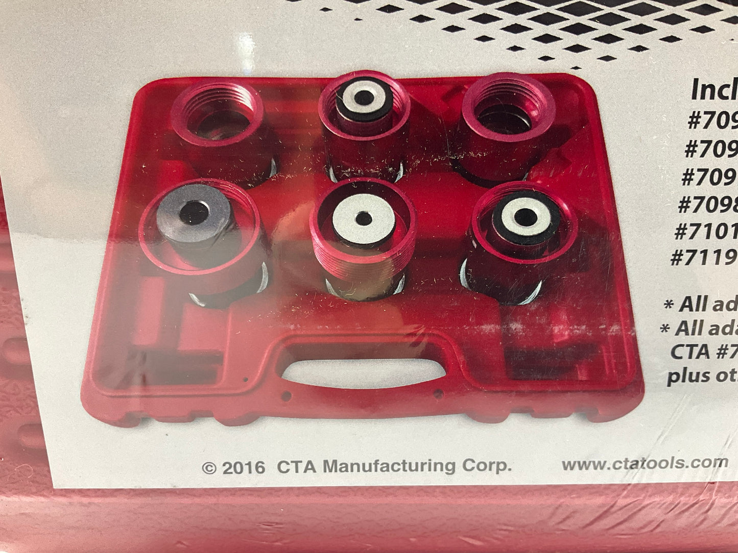 CTA 7055 6-Piece Radiator Coolant System Pressure Tester Adapter Kit - Euro