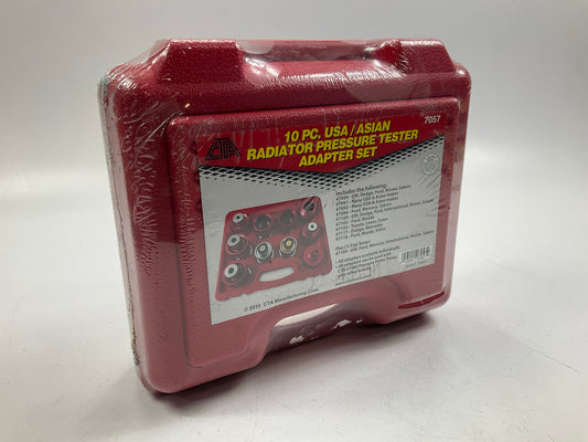 CTA 7057 10 Piece USA / ASIAN Radiator Coolant Pressure Tester Adapter Tool Kit