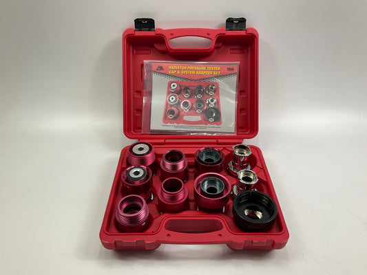 CTA 7059 Radiator Cooling System & Cap Pressure Tester Adapter Kit, 10 Piece