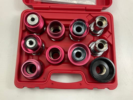 CTA 7059 Radiator Cooling System & Cap Pressure Tester Adapter Kit, 10 Piece