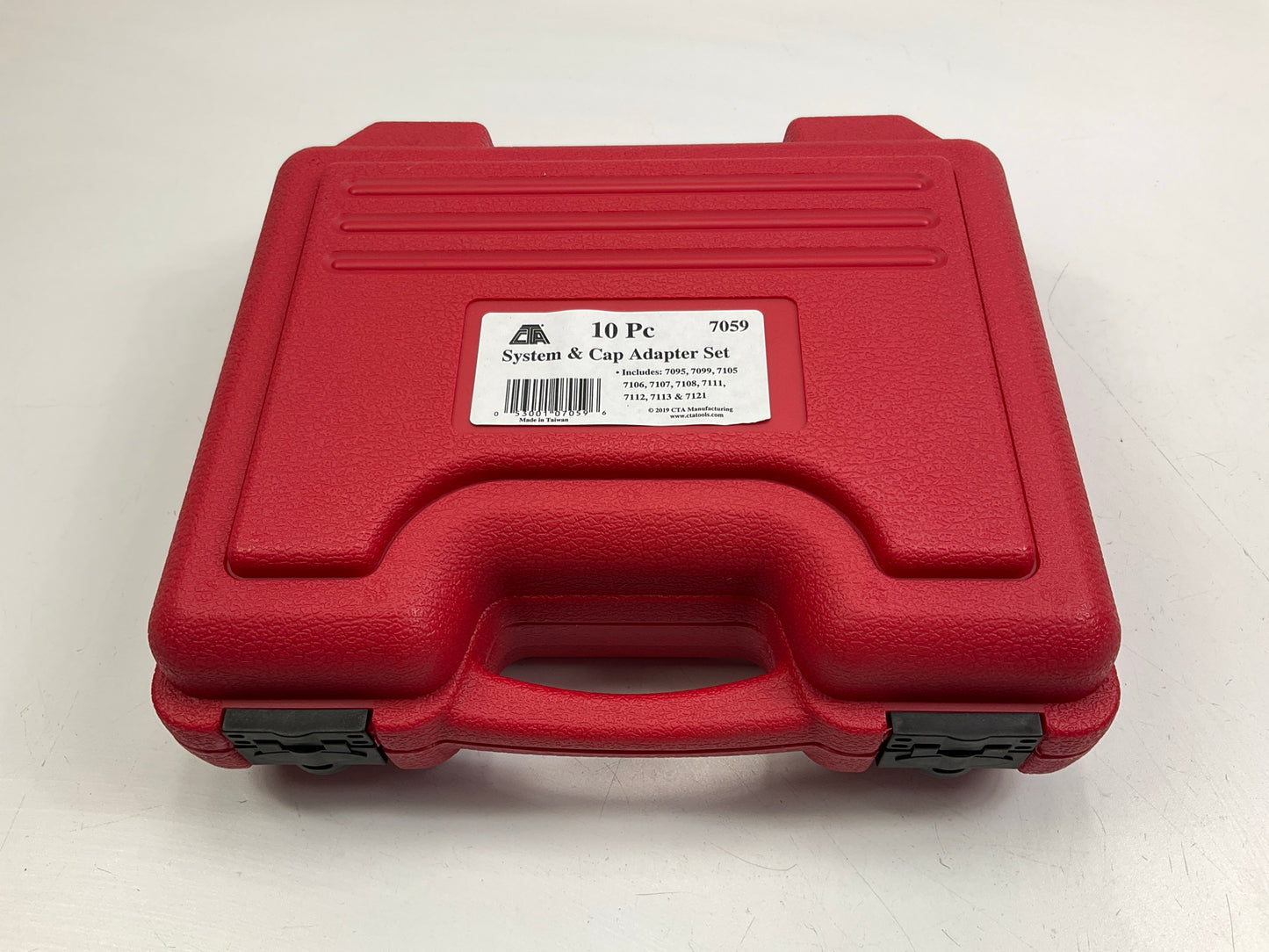 CTA 7059 Radiator Cooling System & Cap Pressure Tester Adapter Kit, 10 Piece