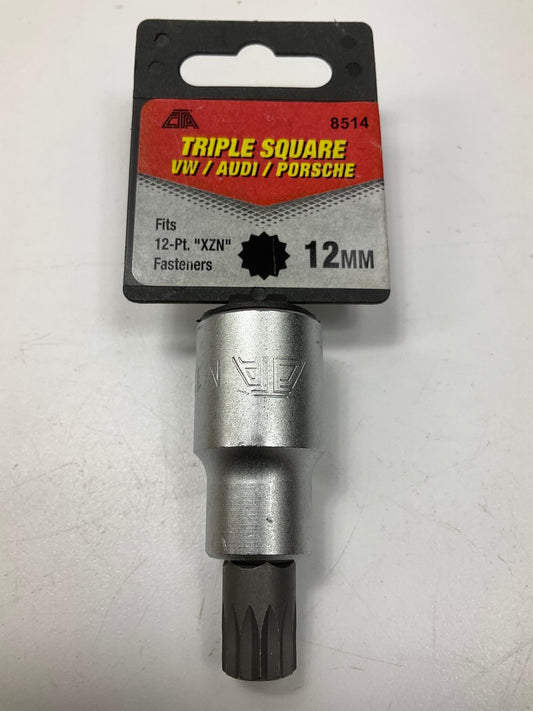 CTA 8514 - 12mm Triple Square 12-Pt ''XZN'' Fasterner Socket For VW, AUDI, PORSCHE