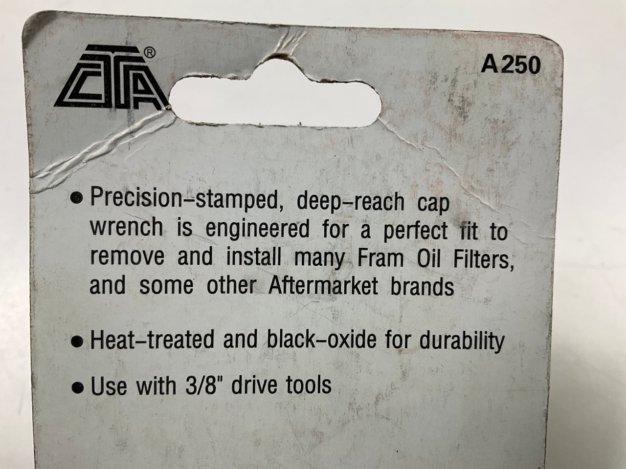 CTA A250 Cap Oil Filter Wrench 74mm / 76mm X 15 Flute