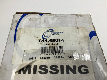 MISSING HARDWARE - Ctek 611-65014 Front Upper Suspension Ball Joint