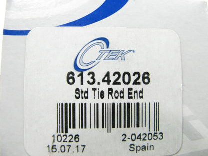 (2) Ctek 613-42026 Steering Tie Rod End - Front Inner