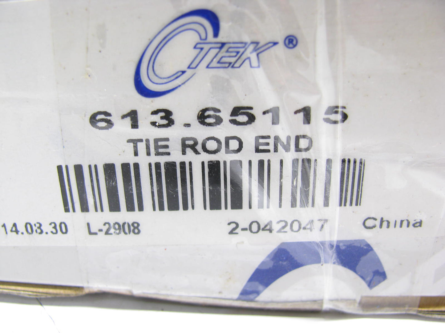 (2) Ctek 613.65115 FRONT OUTER Steering Tie Rod End