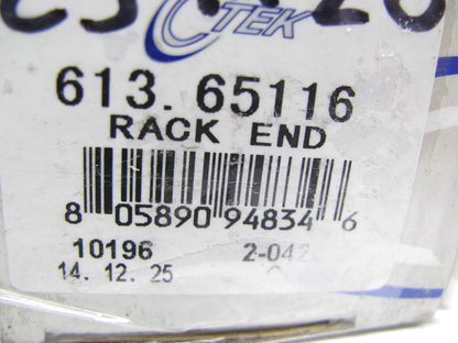 (2) Ctek 613-65116 FRONT INNER Steering Tie Rod Ends