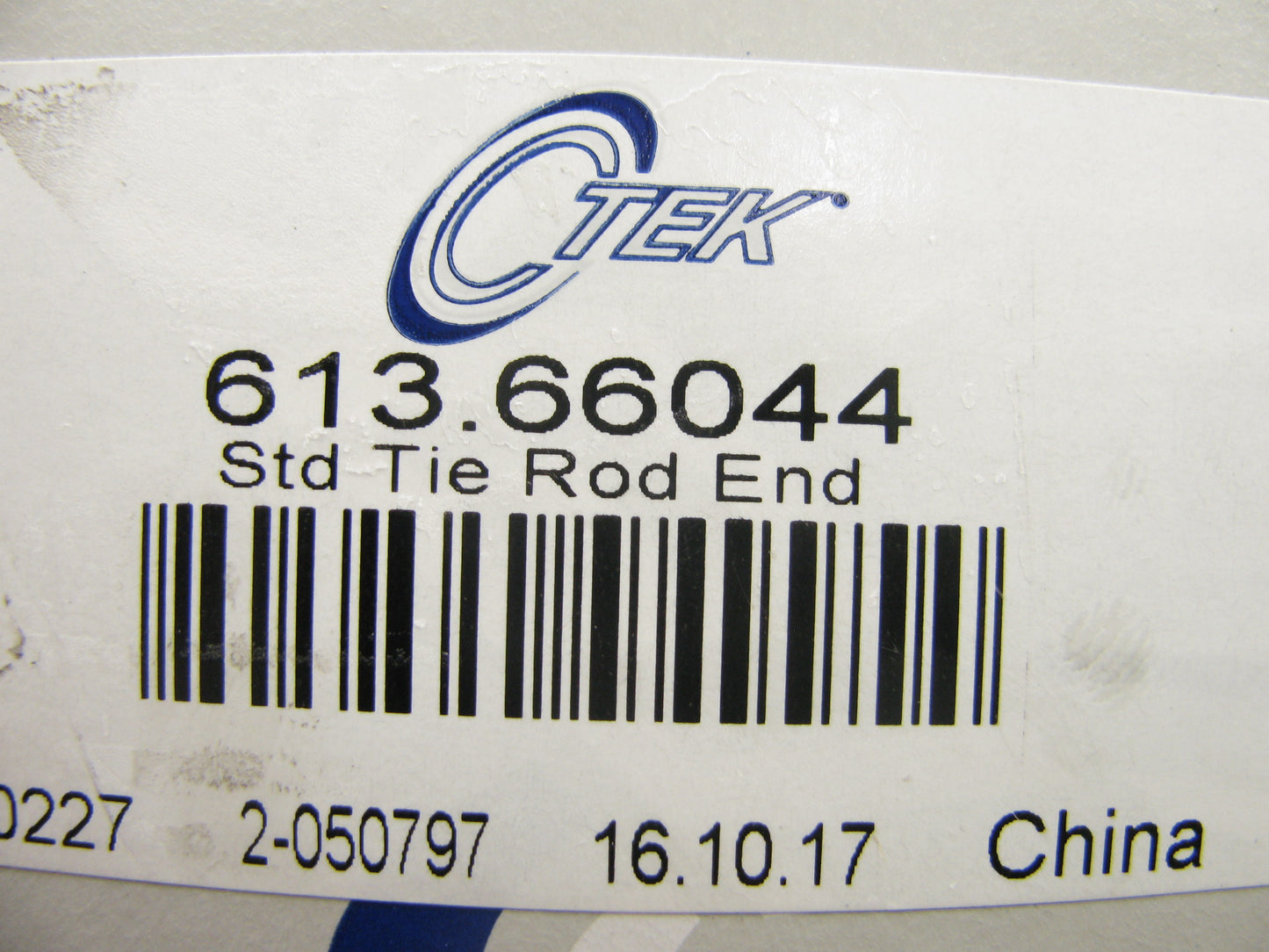 (2) Ctek 613-66044 Steering Tie Rod End - Front Outer