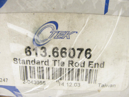 Ctek 613.66076 FRONT LEFT OUTER Steering Tie Rod End