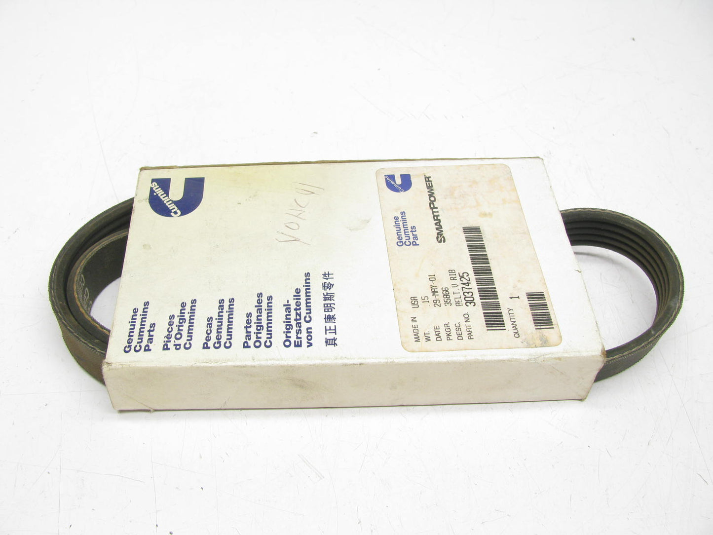 NEW - OEM Cummins 3037425 Serpentine Belt