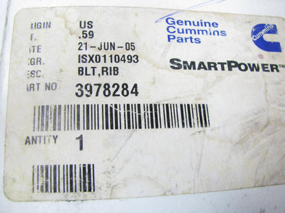 NEW - OEM Cummins 3978284 Serpentine Belt - 1.12'' X 94.50'' - 8 Ribs