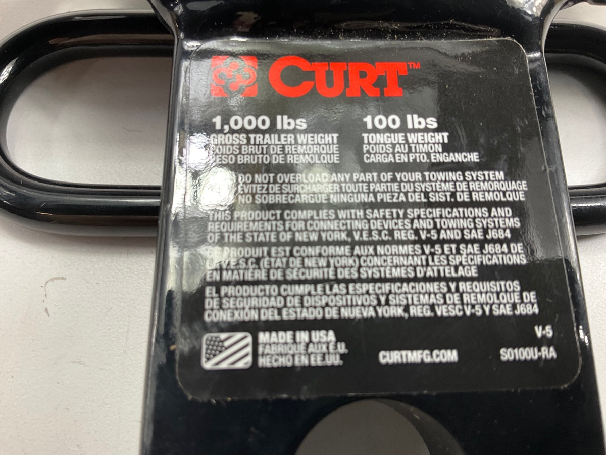 Curt 11277 Class 1 Fixed-Tongue Trailer Hitch With 3/4 Ball Hole