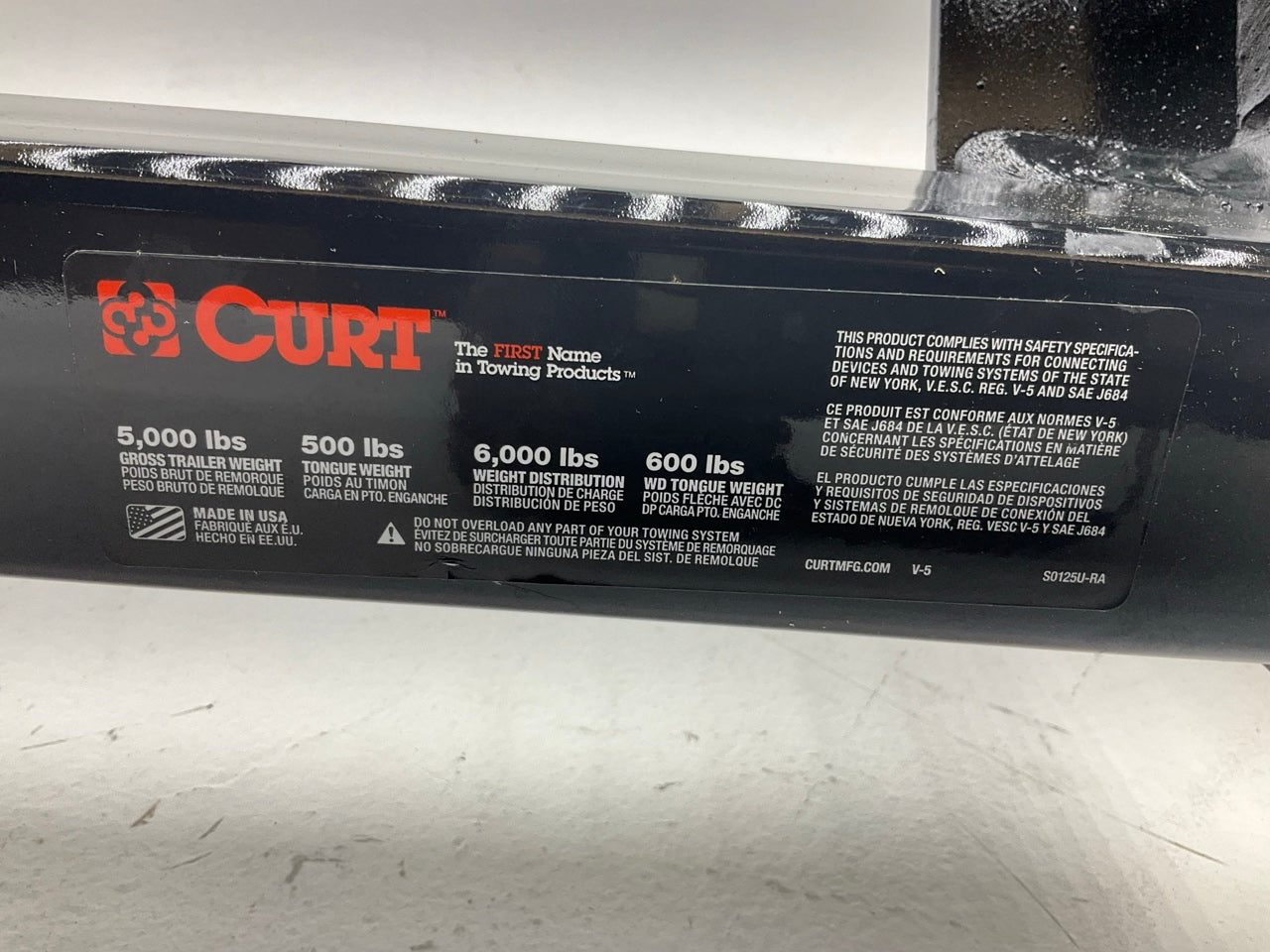 Curt 13013 Class 3 Square Tube Receiver Hitch For 1995-2004 Toyota Tacoma