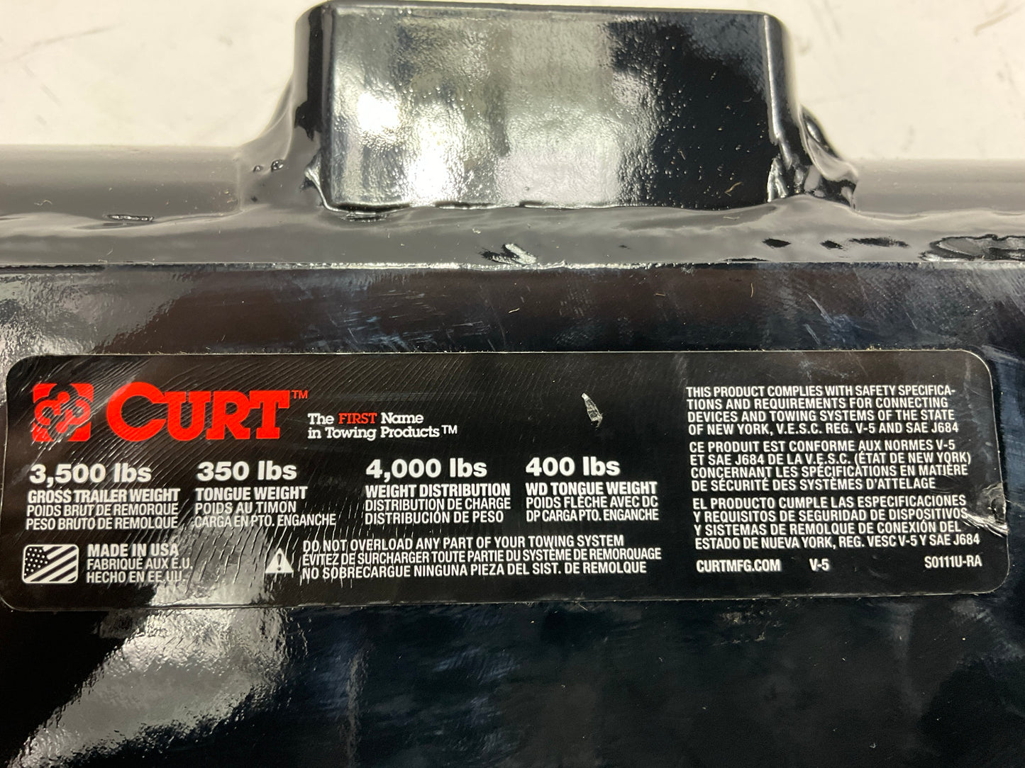 WITHOUT HARDWARE - Curt 13076 Trailer Hitch For 2010-2013 Ford Transit Connect