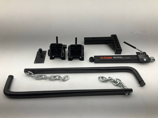 CURT 17063 Round Bar Weight Distribution Hitch With Sway Control, 14,000 Lb