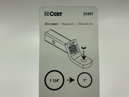 Curt 21201 Trailer Ball Reducer Bushing (From 1-1/4'' To 1'' Stem, Packaged)