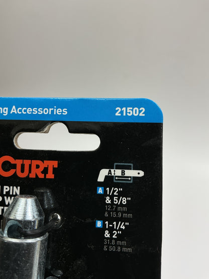 CURT #21502 UNIVERSAL Pin, Clip AND Adapter 1-1/4'' Or 2'' Hitch Receiver Opening