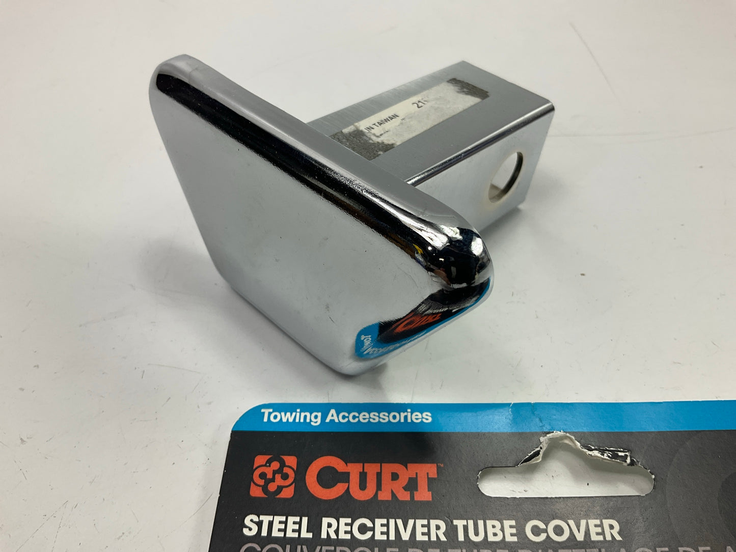Curt 21901 1-1/4'' Chrome Steel Trailer Hitch Tube Cover