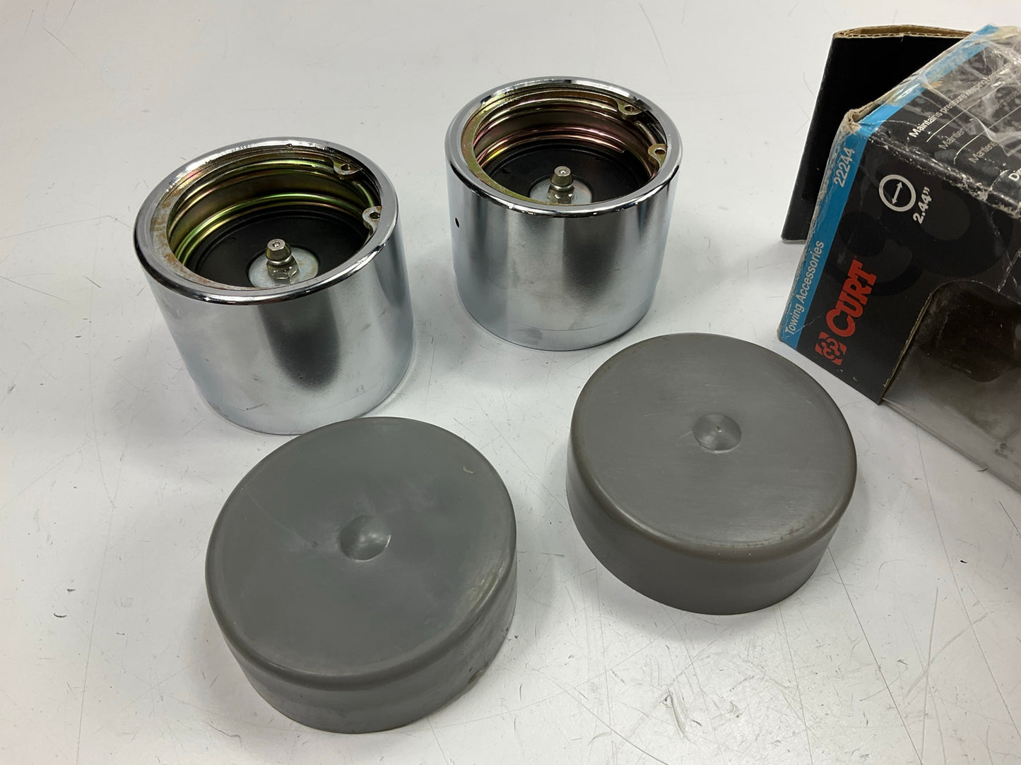 Curt 22244 2.44'' Bearing Protectors & Covers (2-Pack)