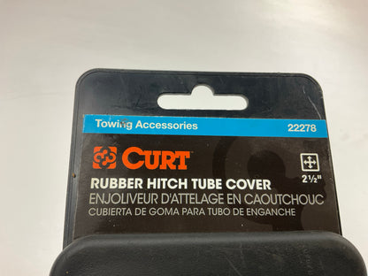 CURT 22278 Trailer Hitch Receiver Tube Rubber Cover Plug - 2.5'' (2-1/2'' Square)