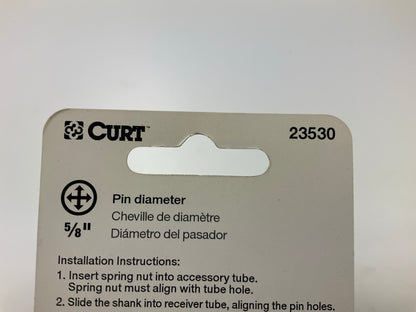 CURT 23530 Anti-Rattle Hitch Lock Pin For 2'' Receiver Hitches, 5/8'' Locking Pin