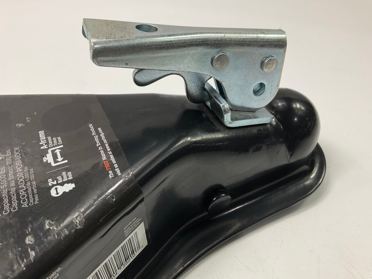 Curt 25210 2'' A-Frame Trailer Coupler With Posi-Lock (5,000 Lbs, Black)