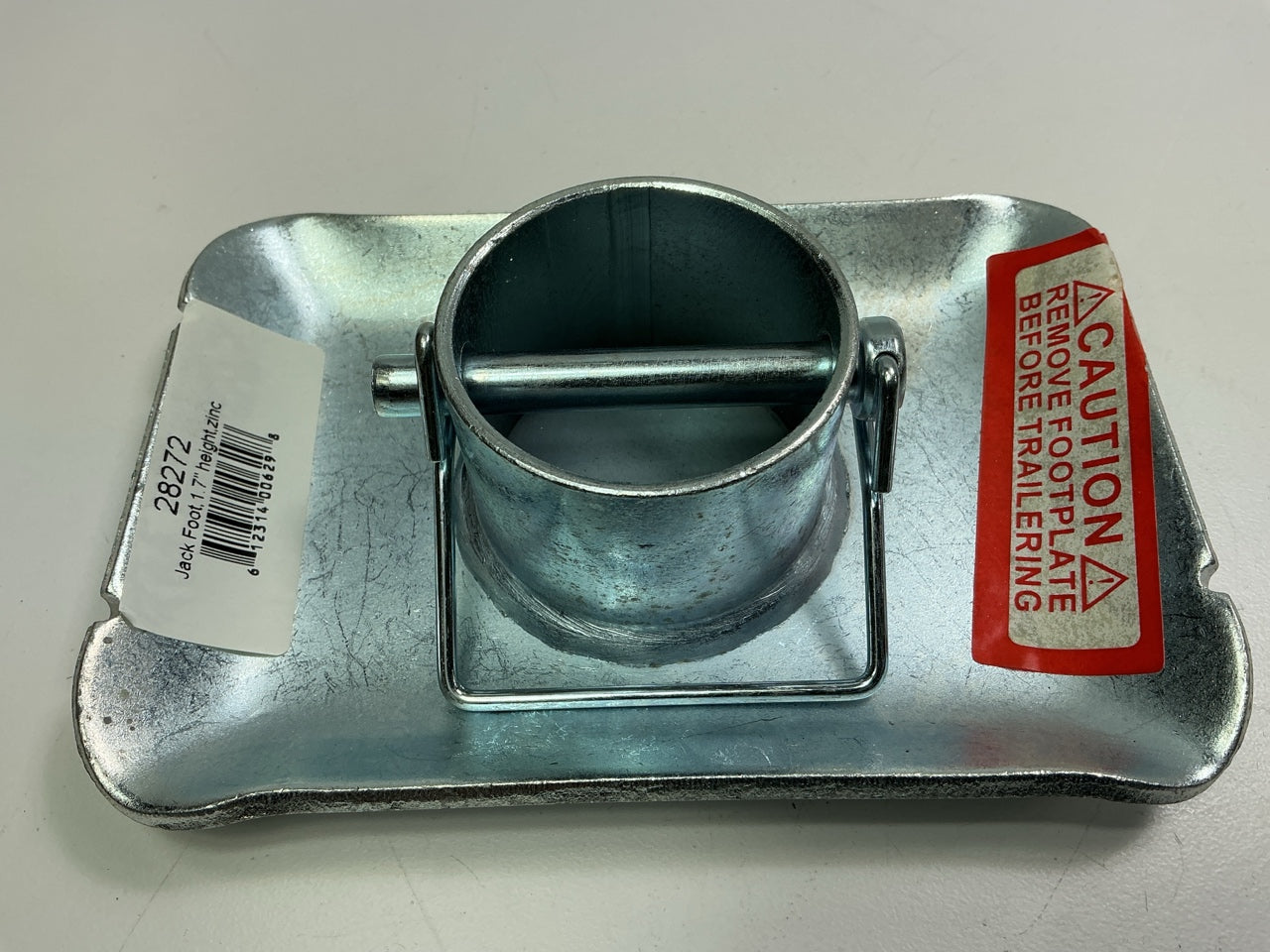 CURT 28272 Pin-On Jack Foot (For 2'' Tube, 2,000 Lbs, 1-11/16'' Height)