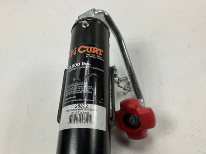 Curt 28323 Pipe-Mount Swivel Trailer Jack W/ Top Handle (2,000 Lbs, 15'' Travel)