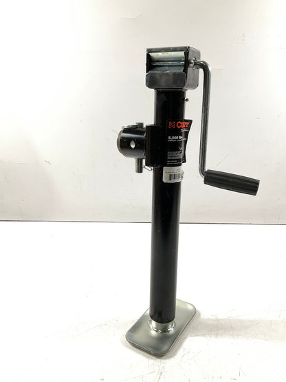 CURT 28358 Weld-On Pipe-Mount Swivel Trailer Jack, 5,000 Lbs, 15.5'' Travel
