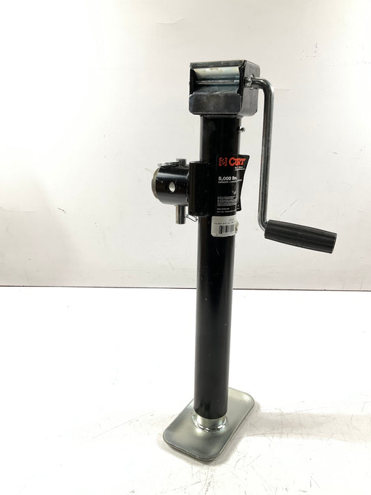 CURT 28358 Weld-On Pipe-Mount Swivel Trailer Jack, 5,000 Lbs, 15.5'' Travel