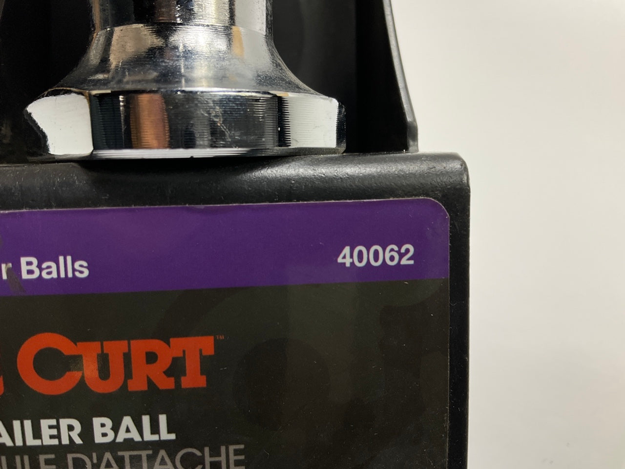 Curt 40062 1-7/8'' Trailer Ball (1'' X 2-1/8'' Shank, 3,500 Lbs., Chrome)