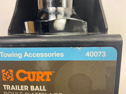 CURT 40073 2'' Trailer Hitch Tow Ball (3/4'' X 3'' Shank, 3,500 Lbs., Chrome)
