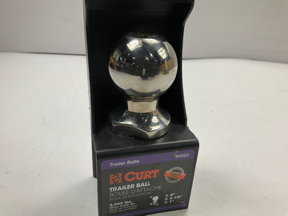 Curt 40083 2'' Trailer Ball, 1'' X 2-1/8'' Shank, 6,000 Lbs., Stainless