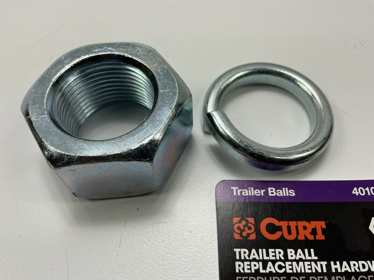 CURT 40105 Replacement Trailer Ball Nut & Washer For 1-1/4'' Shank