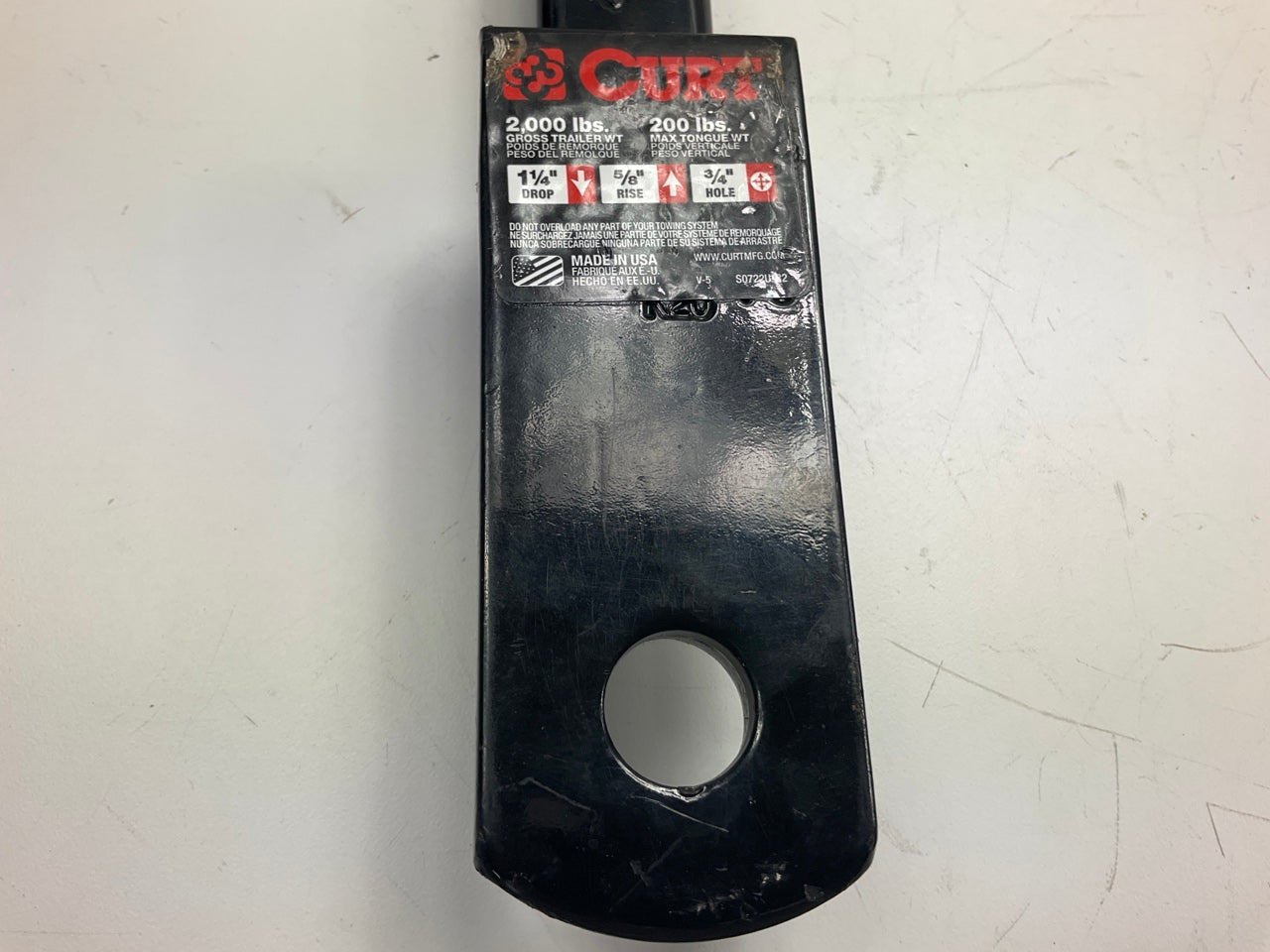 Curt 45019 Class 1 Ball Mount, 1-1/4'' Shank, 2,000 Lbs, 1-1/4'' Drop, 9-3/4'' Long