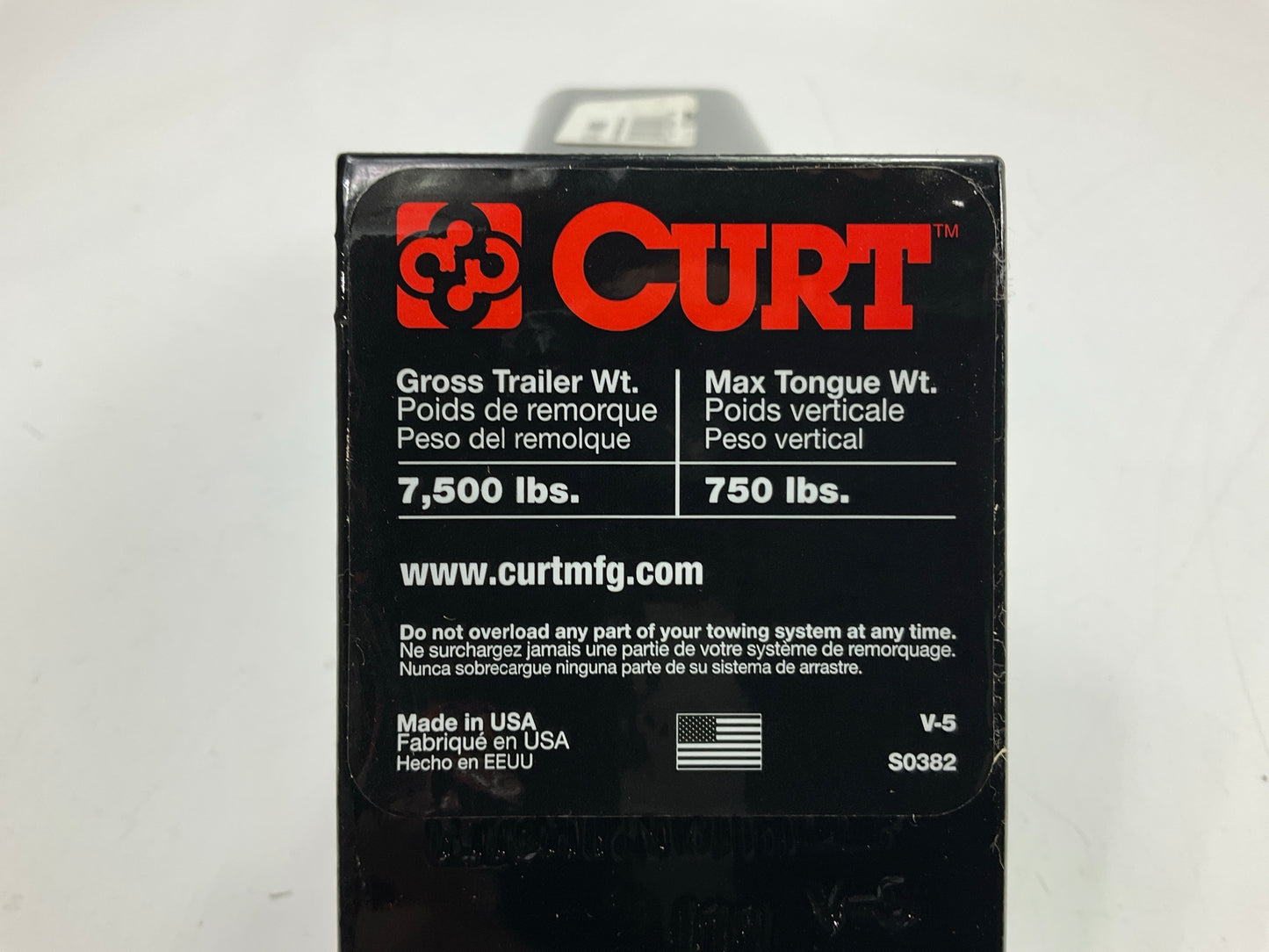 Curt 45051 Class 3 Ball Mount (2'' Shank, 7,500 Lbs. 4'' Drop, 8-1/4'' Long)